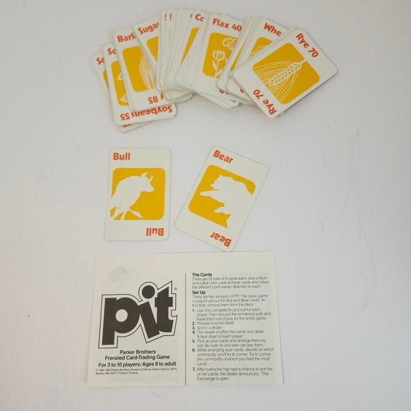 Pit Frenzied Card Game Vintage 1983 Complete Parker Brothers Game Night Family - Picture 2 of 7